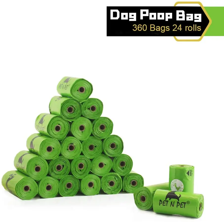 Hot selling eco friendly high quality custom logo printed biodegradable doggie waste bags for dogs wholesale pet dog poop bag