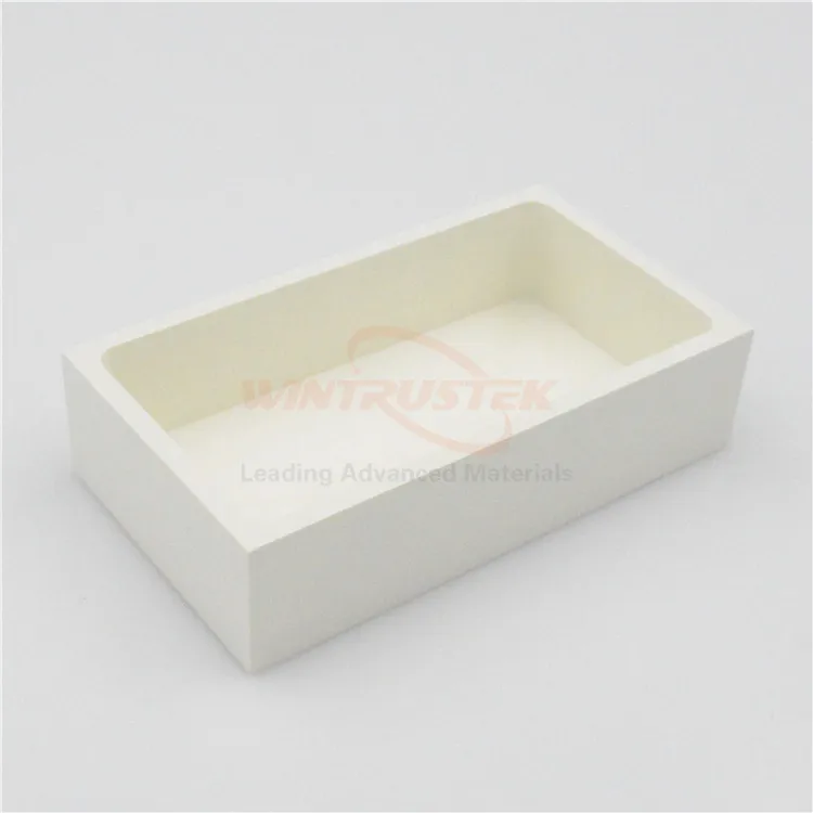 High Temperature Resistance Boron Nitride Ceramic Crucible  BN Boat Crucible for Melting Metal