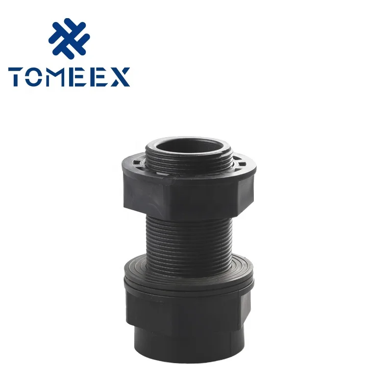 China suppliers tank adapter ABS fittings with gasket 1 inch female and male