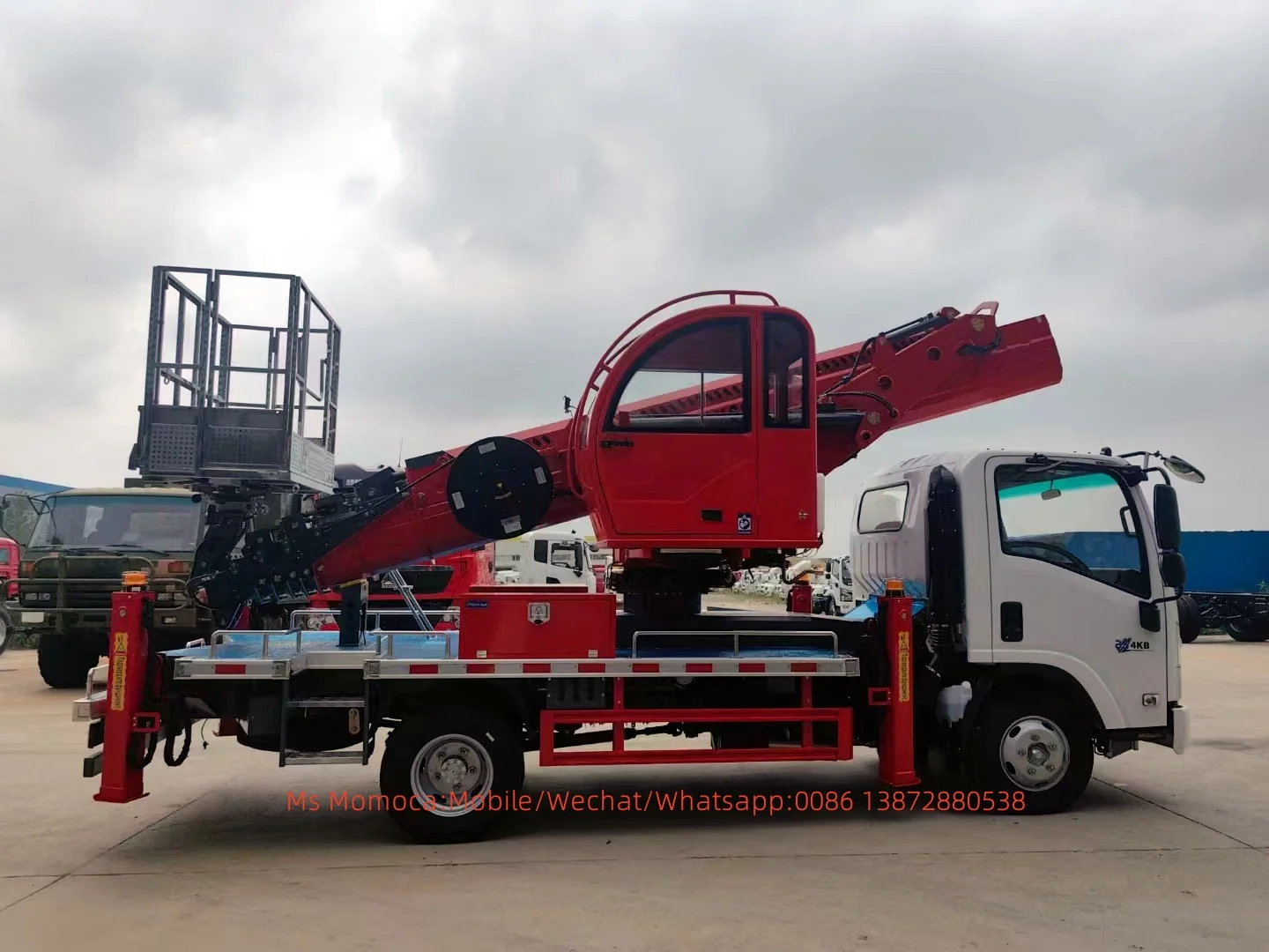 I SUZU  KV100 Telescopic boom truck 30M Telescopic boom aerial work truck with lowest price for sale