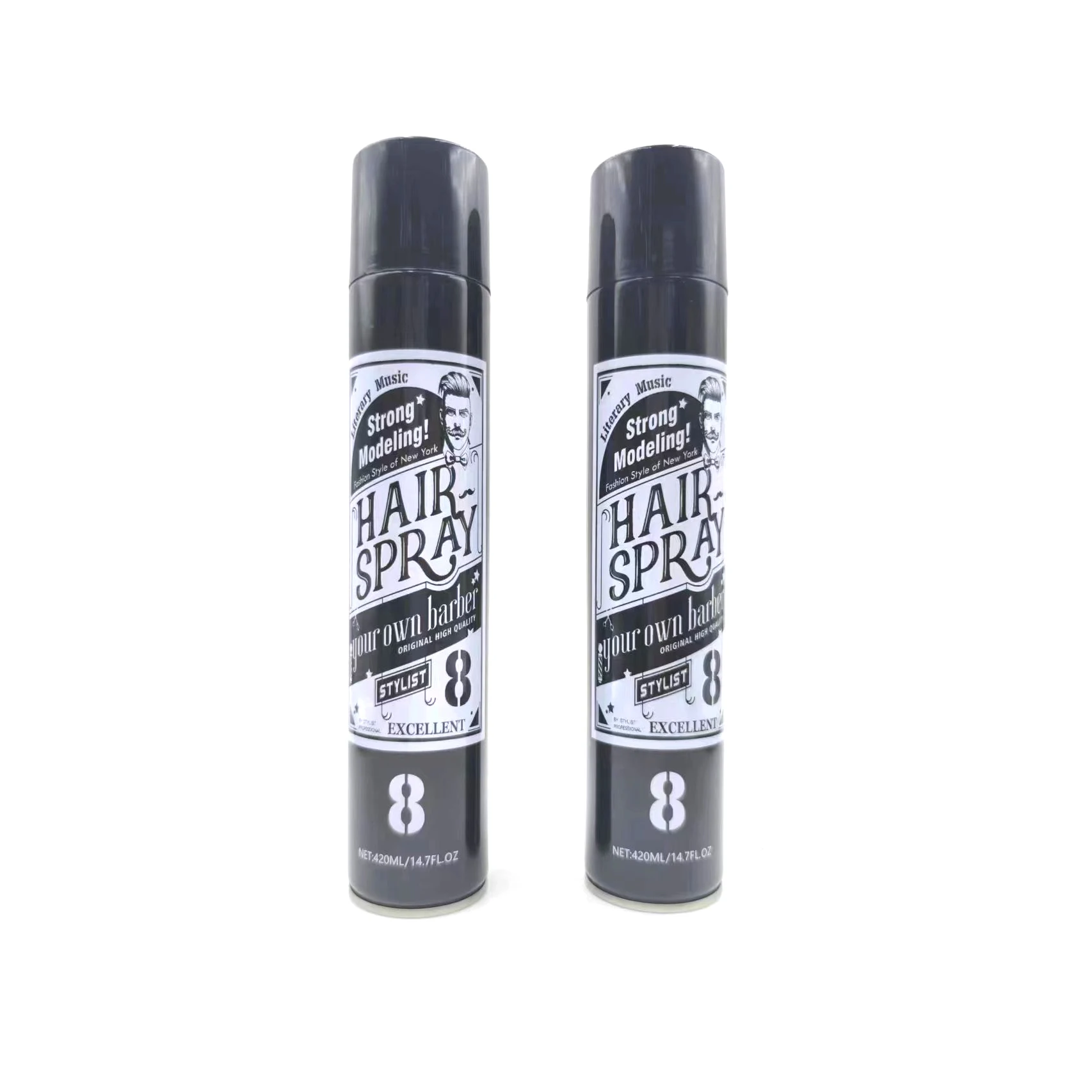 Professional Supply 420ml Hair Styling Spray Fast Dry Long Lasting Salon Barber Strong Holding Hair Spray