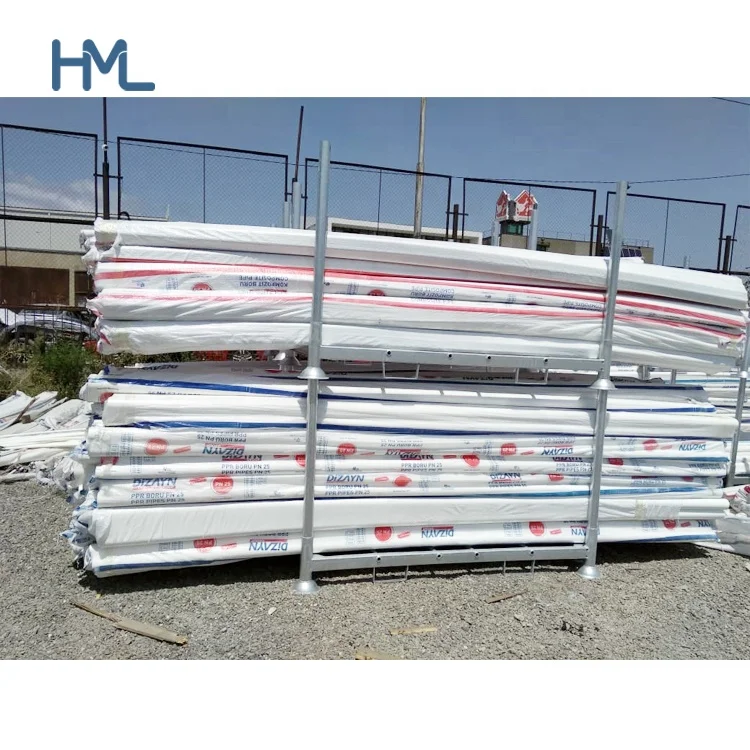 Складское Оборудование Оцинкованная прочная логистическая труба штабелирование холодного хранения Гальванизированный пост стальной поддон