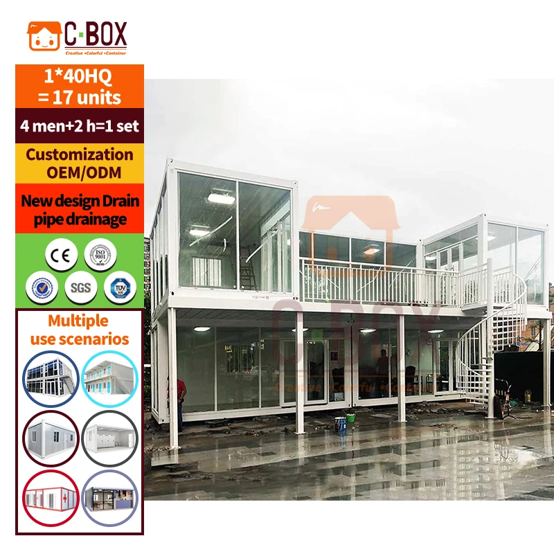 Cbox Customizable Modular Building Prefabricated Office Design Detachable Flat Pack Container House