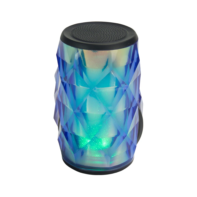 
EMAF portable glittering colorful RGB led light outdoor wireless BT speaker with radio TF card function 