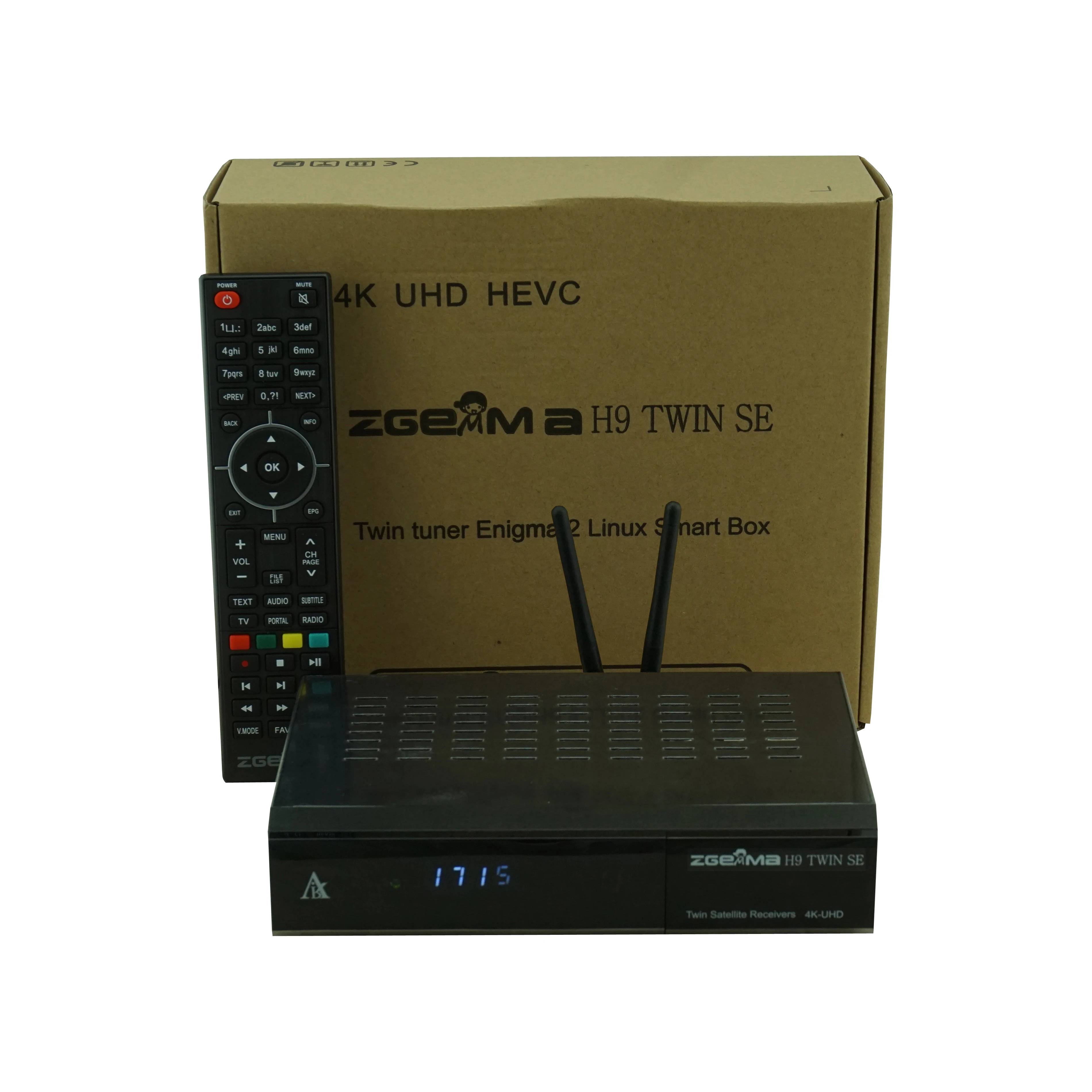 Satellite Tv set-top box H9 Twin Se DVB-S2X+DVB-S2X twin tuner built-in,Linux+Android OS and 2 x Common Interface slot (CI+)