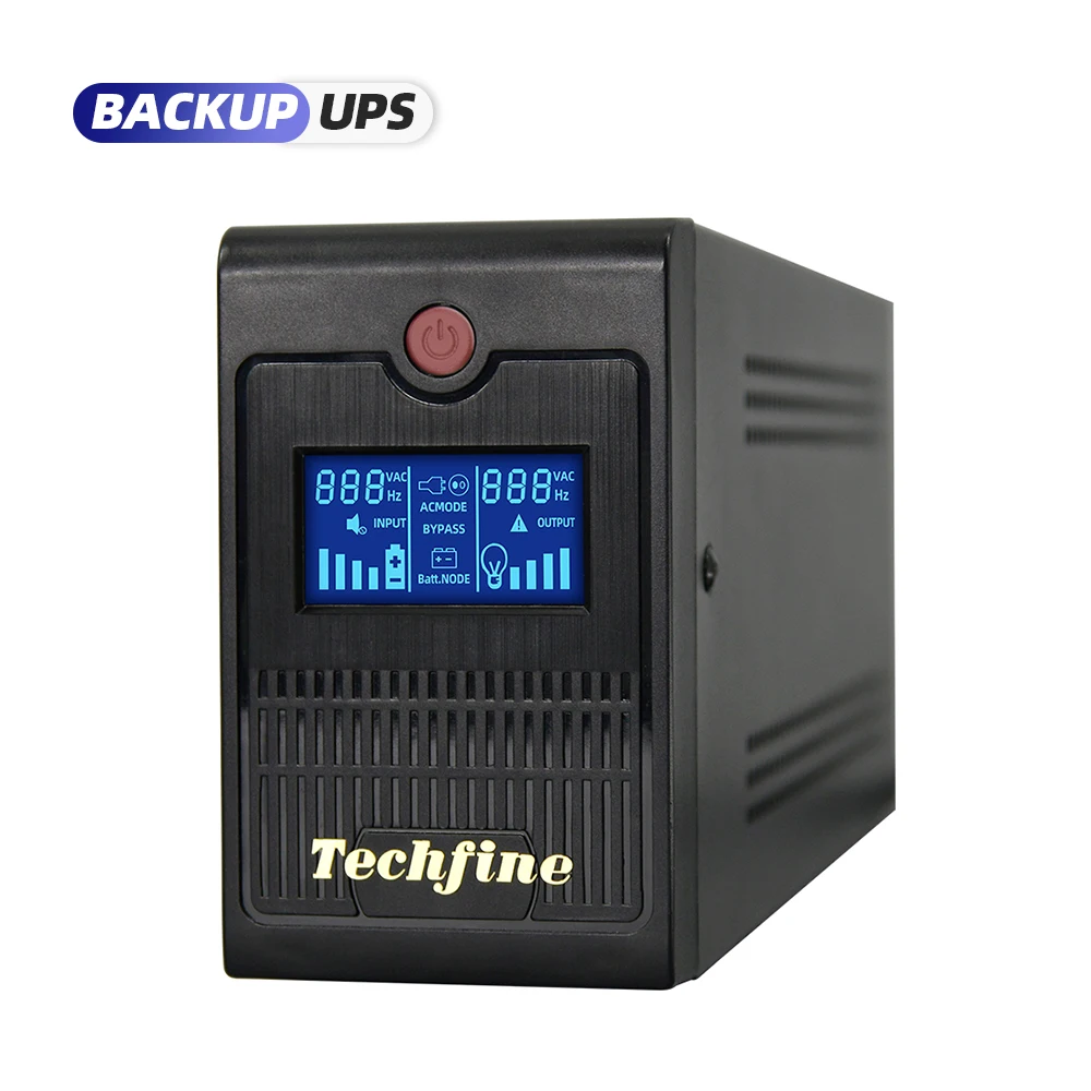 Techfine hot sale ups uninterruptible power supply off line ups 650va/360w 650va offline ups