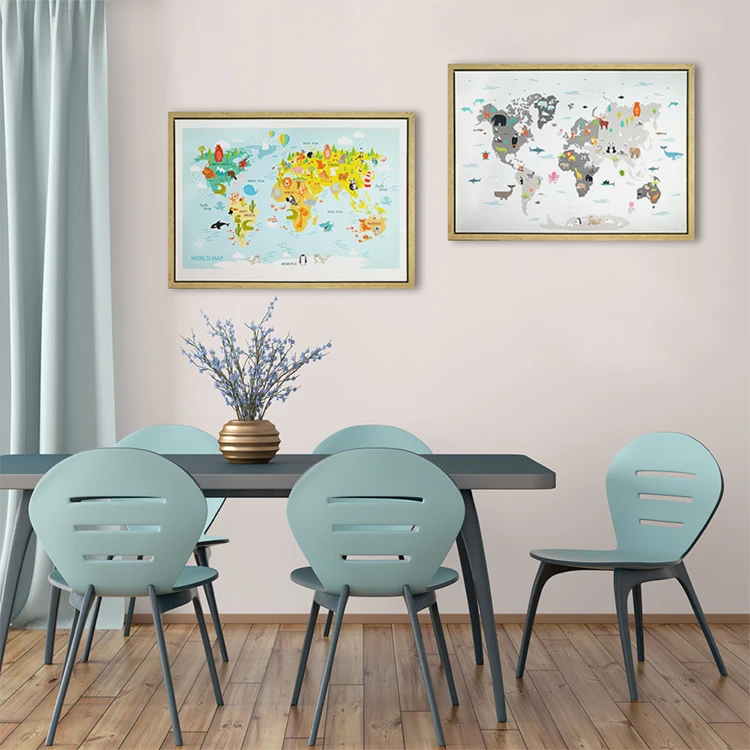 Custom Modern Black And White World City Map London Paris New York Posters Rome City Map Prints Wall Art Canvas Painting