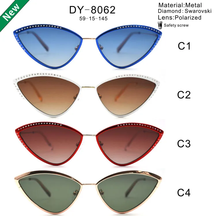 Sifier best fashion luxury  sun glasses cat eye uv400 polarized sunglasses