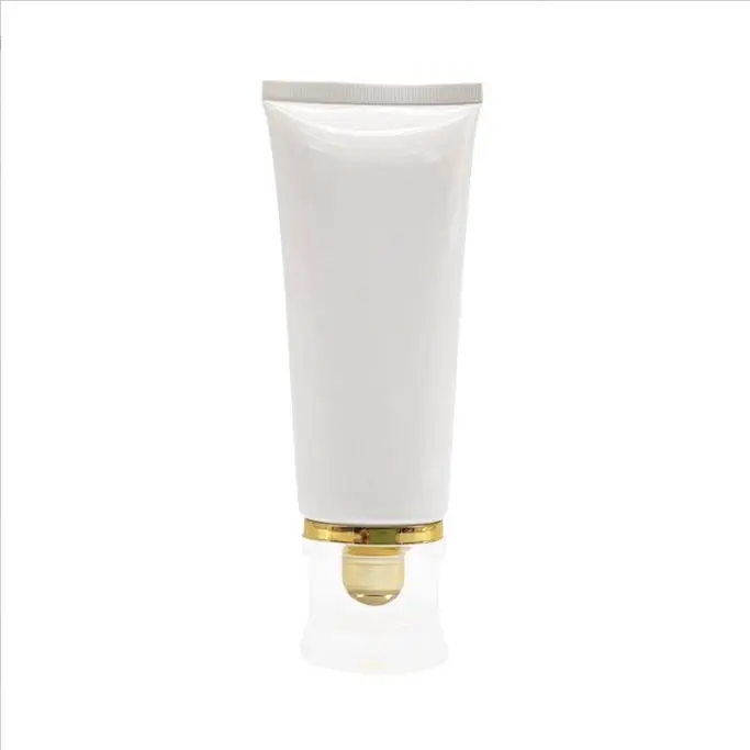 Empty Customized BB Hand Cream Lotion Squeeze Tubes Plastic Soft Container White Black 25ml30ml35ml PE Cosmetic Tube Packaging