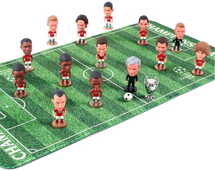 custom football player pvc figurine with gameboard, custom made human pvc miniature, 3D board game miniature figure