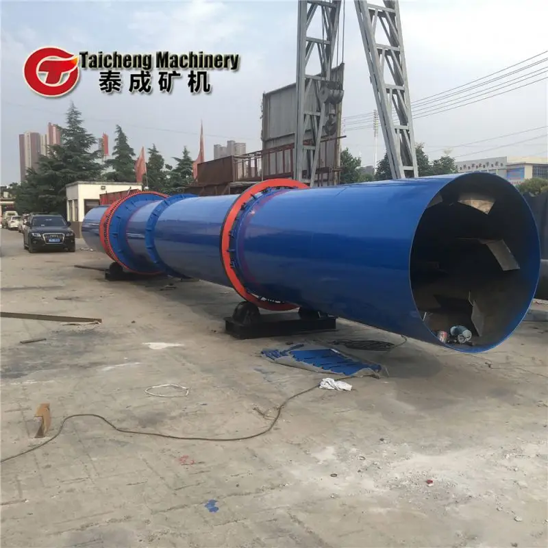 Professional big output rotary drum dryer for fertilizers factory