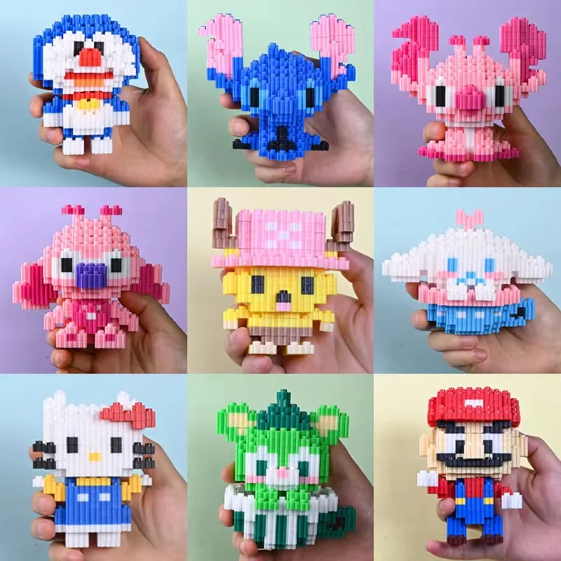 Wholesale Colorful Home Decoration Plastic DIY Assembly Educational Promotional  Toys For Kids