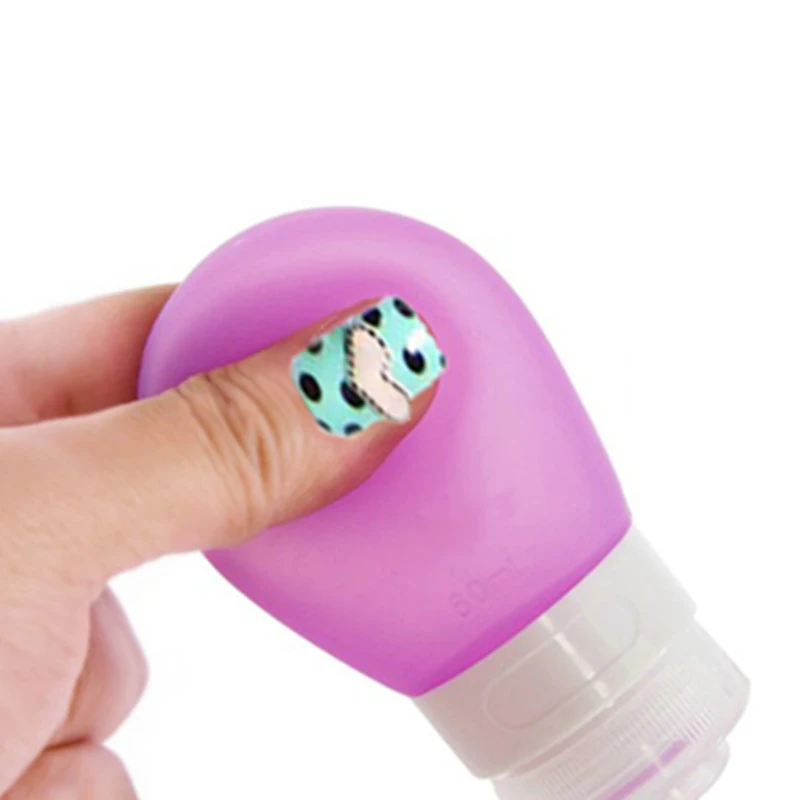 2021 New Leak Proof Silicone Travel Bottle Kits Cute Design Travel Bottle Set for Liquids