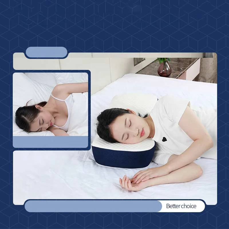 Foam Pillow for Sleeping Ergonomic Orthopedic Side Sleeper Pillow Cervical Neck Custom Support Pillows Relief Neck Shoulder Pain