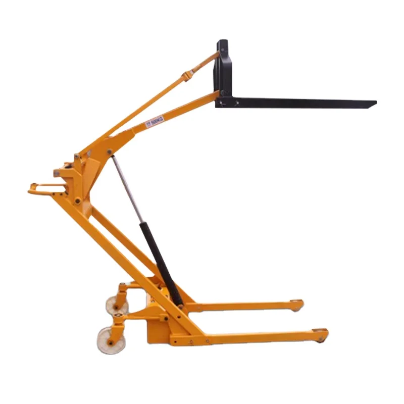 Mini Telescopic Electric Operated Forklift Portable Multifunctional Small Fork Lift Stacker Warehouse Exclusive