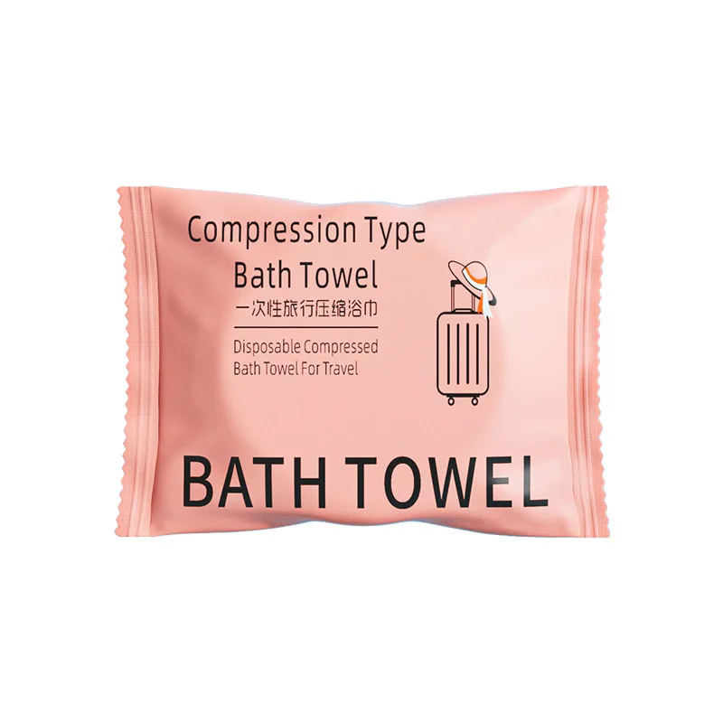 Portable Cotton Trip 70x140cm Bath Towel Disposable Compressed Bath Towel