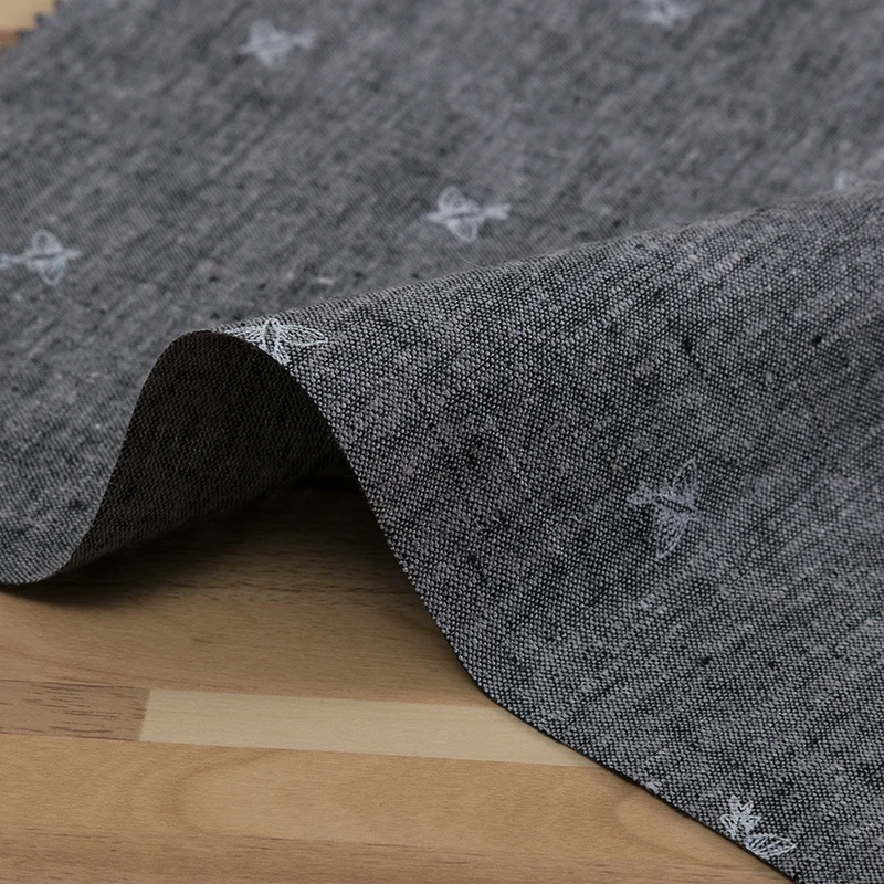 
High quality woven plain 53% hemp 42% organic cotton 5% spandex fabric for clothing 