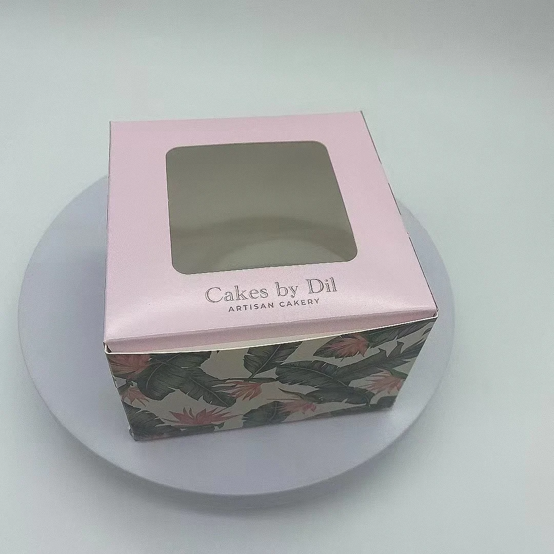 Фэнтези Cajas Para Pastel заводская цена белый картон квадратный высокий бумажный ящик для торта с витриной