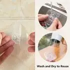 Transparent Reusable Seamless Hooks Bathroom Kitchen Heavy Duty Self Adhesive Hooks