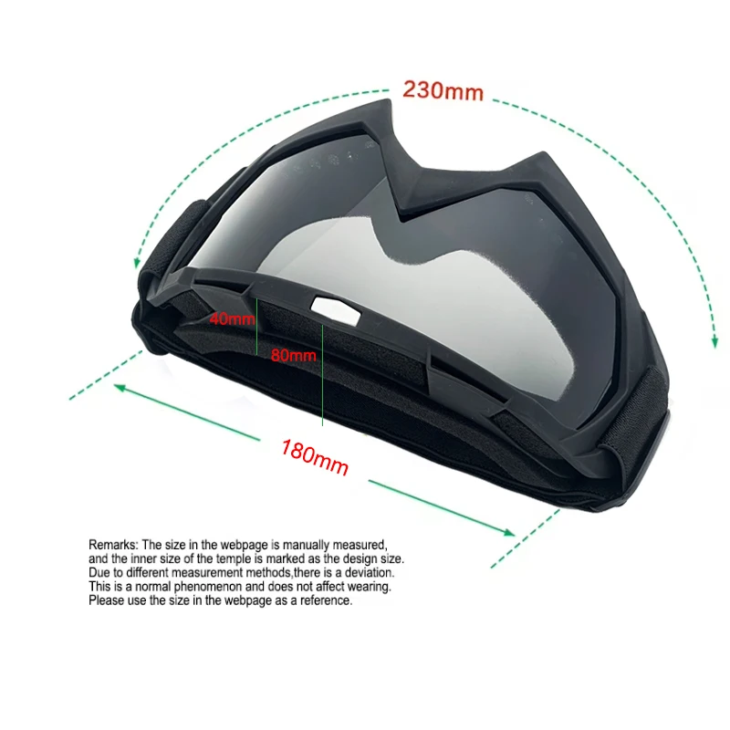 Custom Anti-Fog Motocross Glasses UV400 Facial protective cover TPU Frame Anti-Reflective Lenses