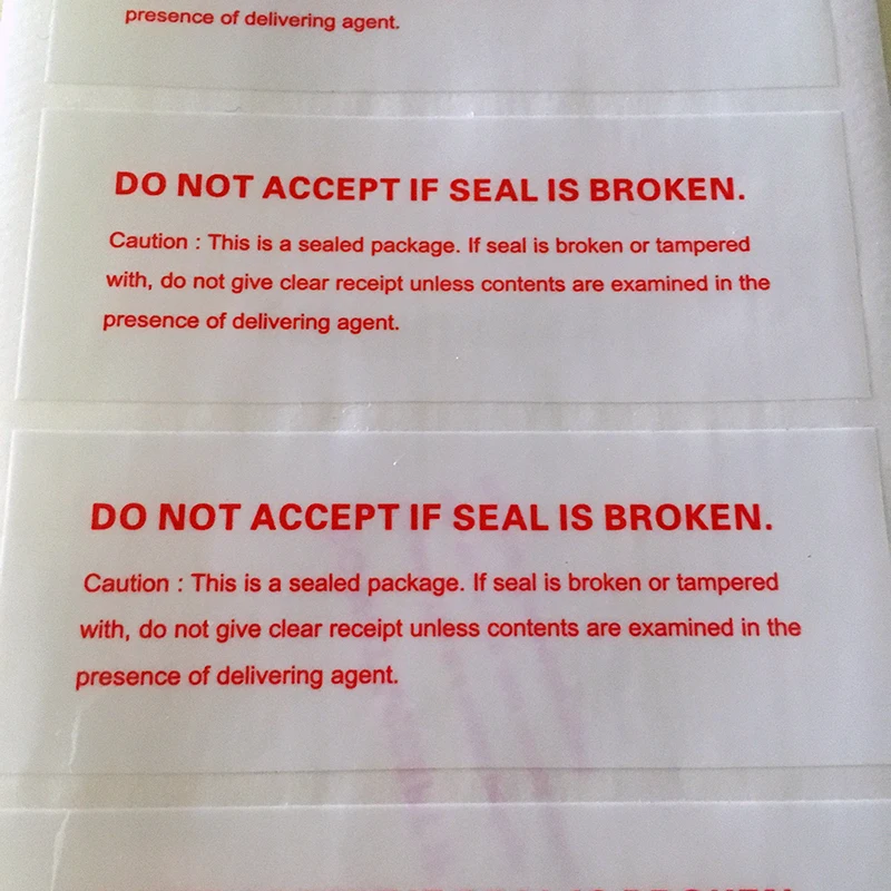 Customized anti-counterfeit  box sticker void hologram label