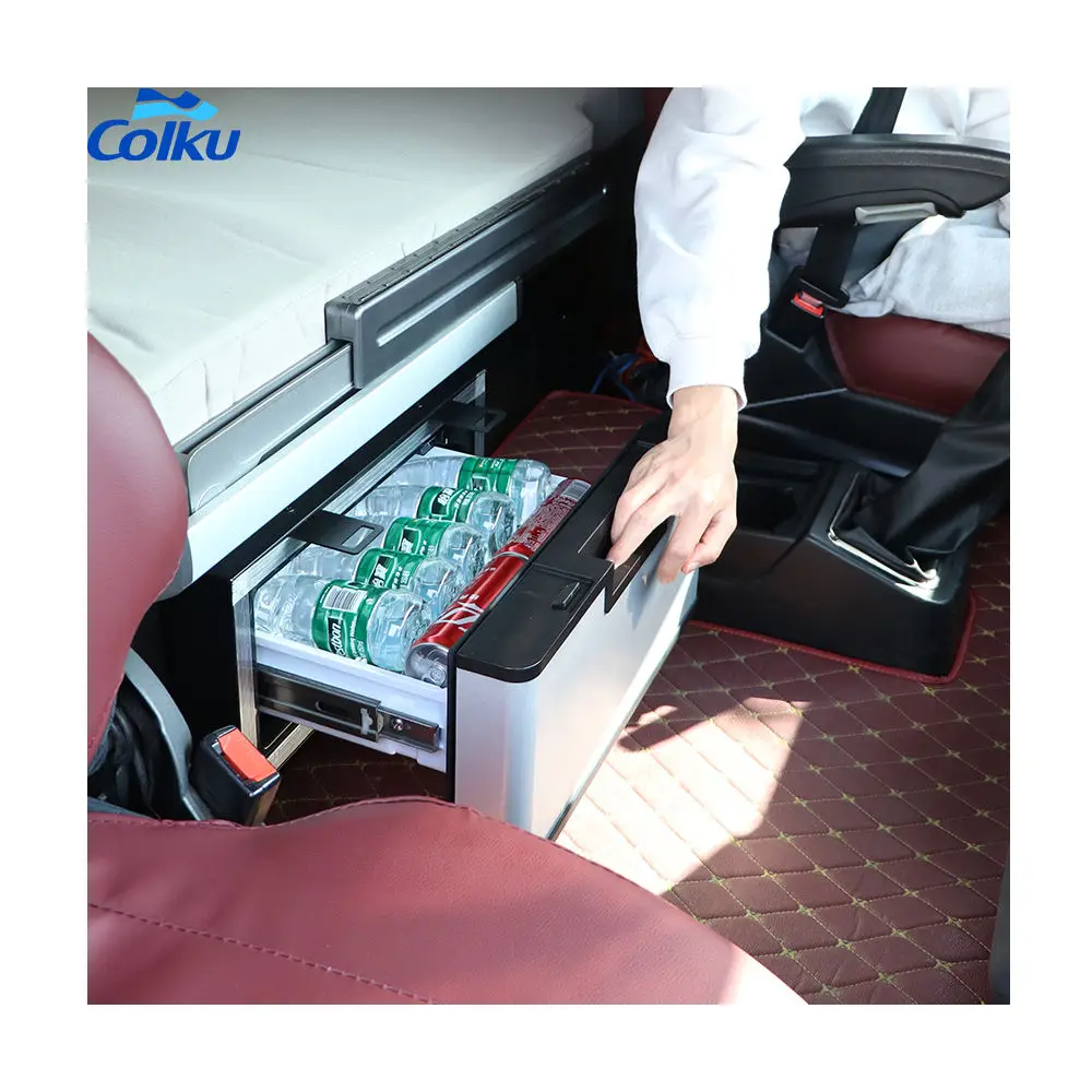 DC23DR 23L Camping Portable Car Fridge Freezer 12V DC Drawer Mini Fridge Refrigerator for Road Trip