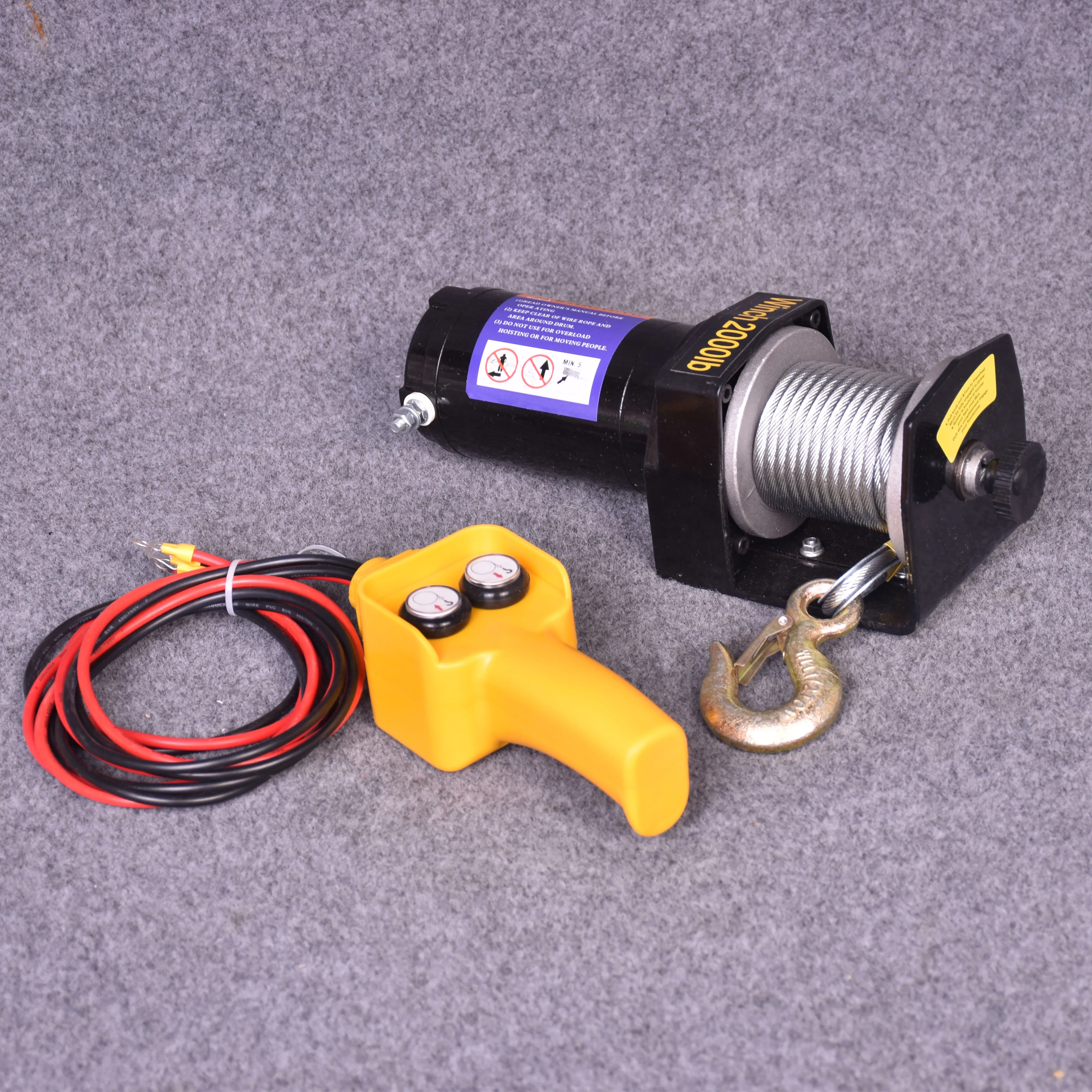 Прямая заводская цена электрическая лебедка для автомобиля 3000 фунтов 12000