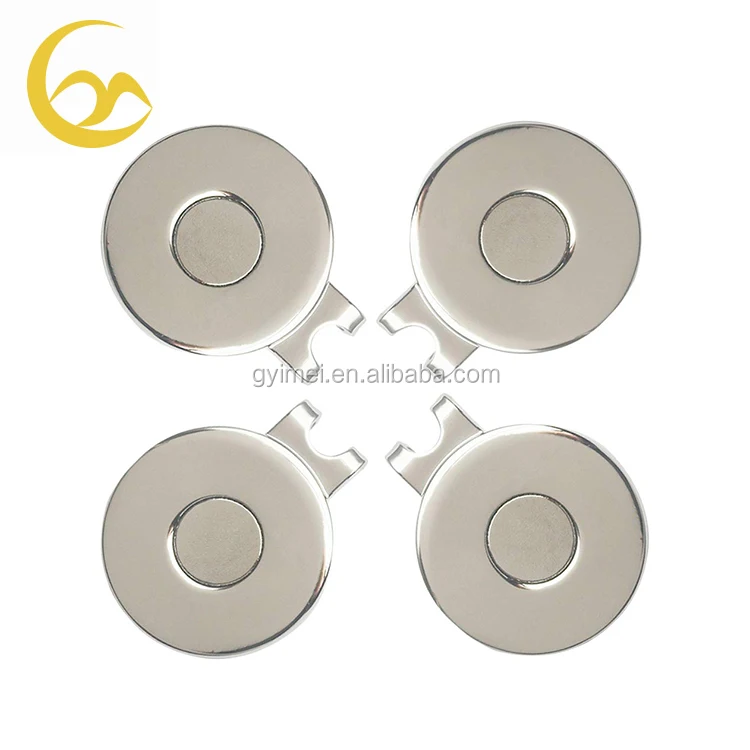 Wholesale Plain Stock Golf Accessories Blank Magnetic Golf Hat Clip for Ball Marker