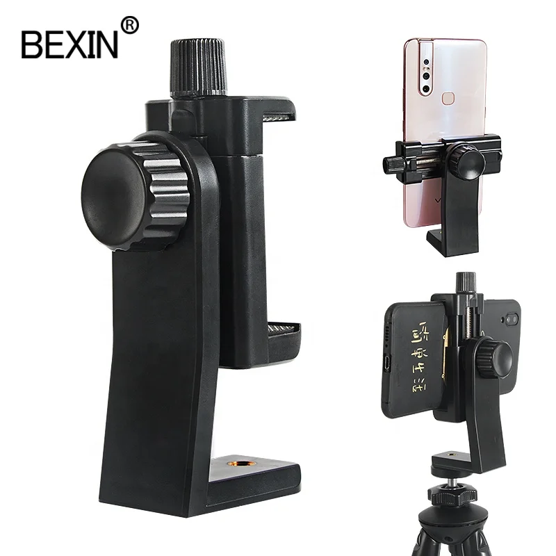  Зажим для мобильного телефона BEXIN 360 Вращающийся на градусов кронштейн мини-штатив