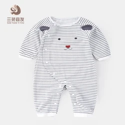 Оптовая продажа OEM 100% Детский комбинезон из органического хлопка Одежда для мальчиков и девочек с открытой промежностью летний детский комбинезон