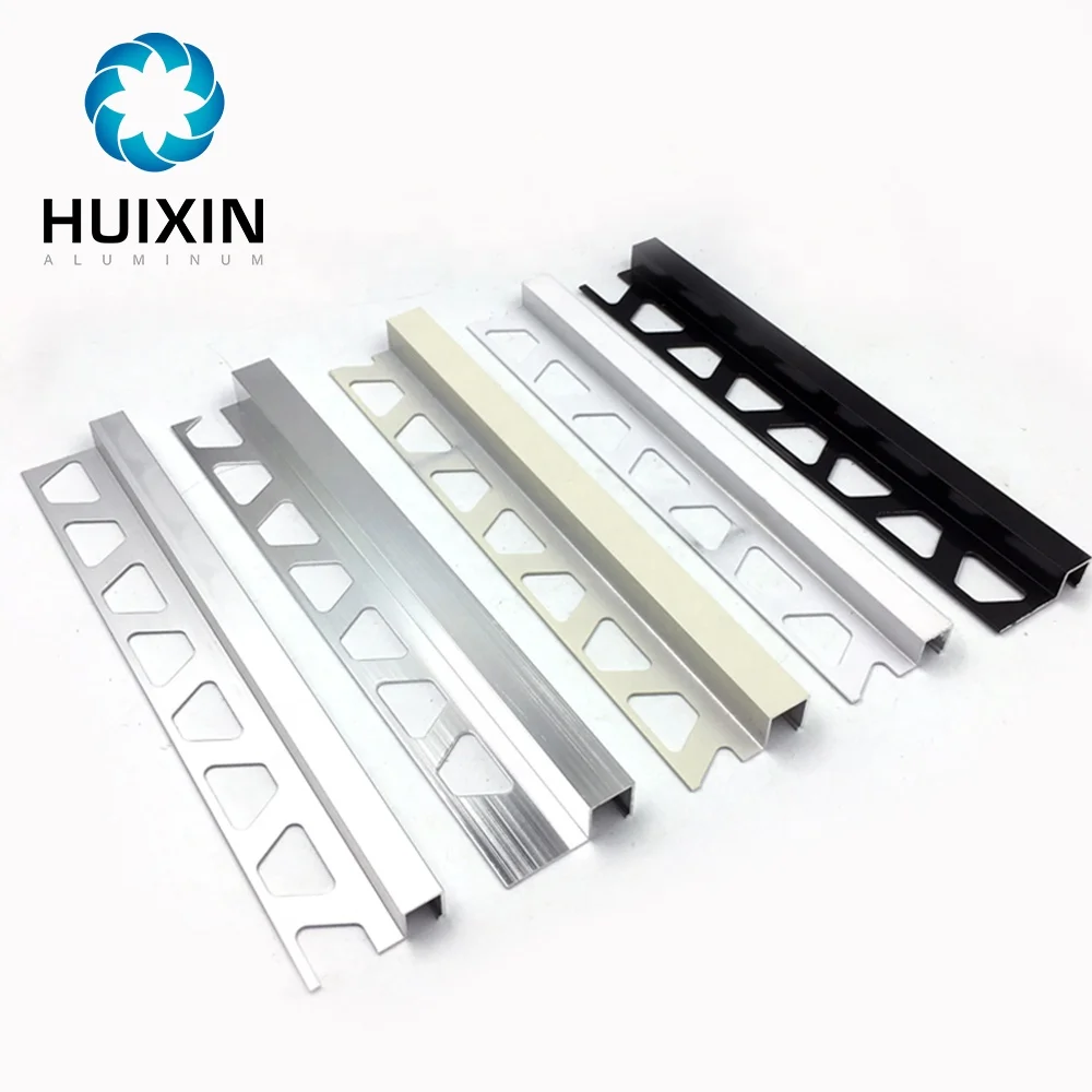 Tile Edging Profiles for Floor and Wall Edges Decoration Round Shape Aluminum Tile Trim