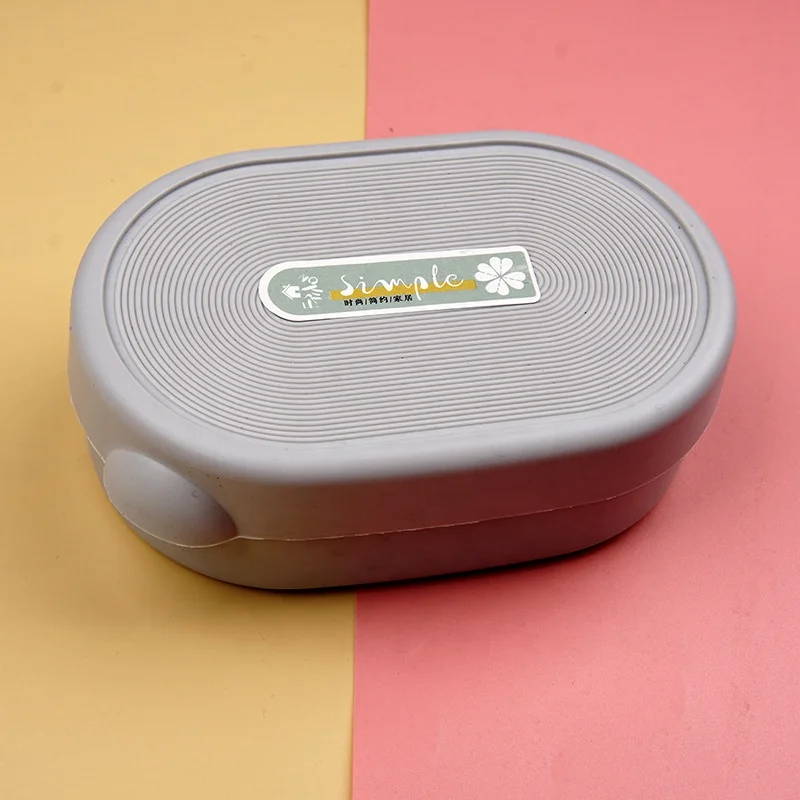 Soap Bar Case Lets Plastic bathroom accessory  Soap Holder with lid Travel Leakproof Soap Box