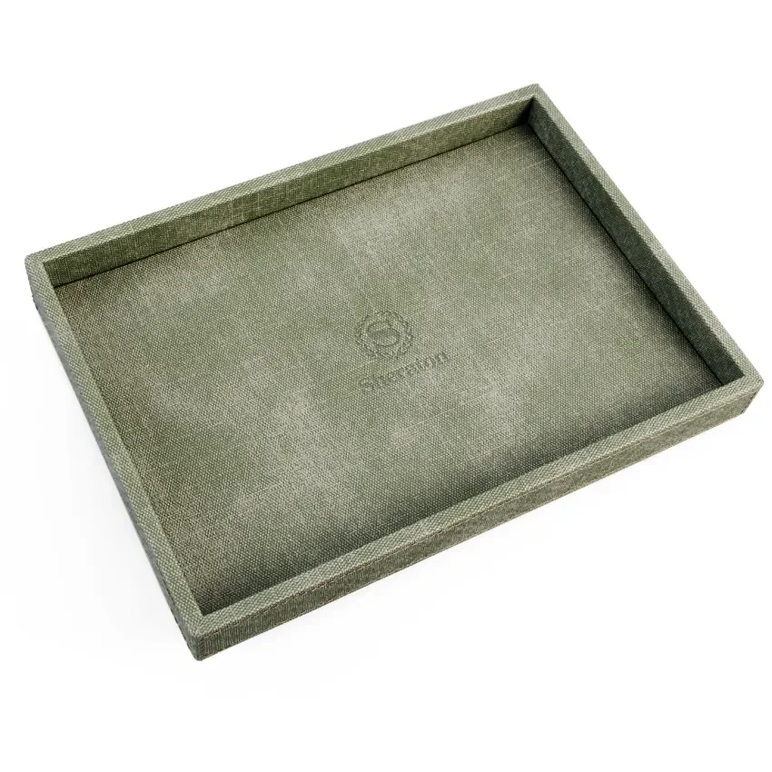 Factory Wholesale Custom Trays Genuine Leather or Pu Leather Restaurant Trays Hotel