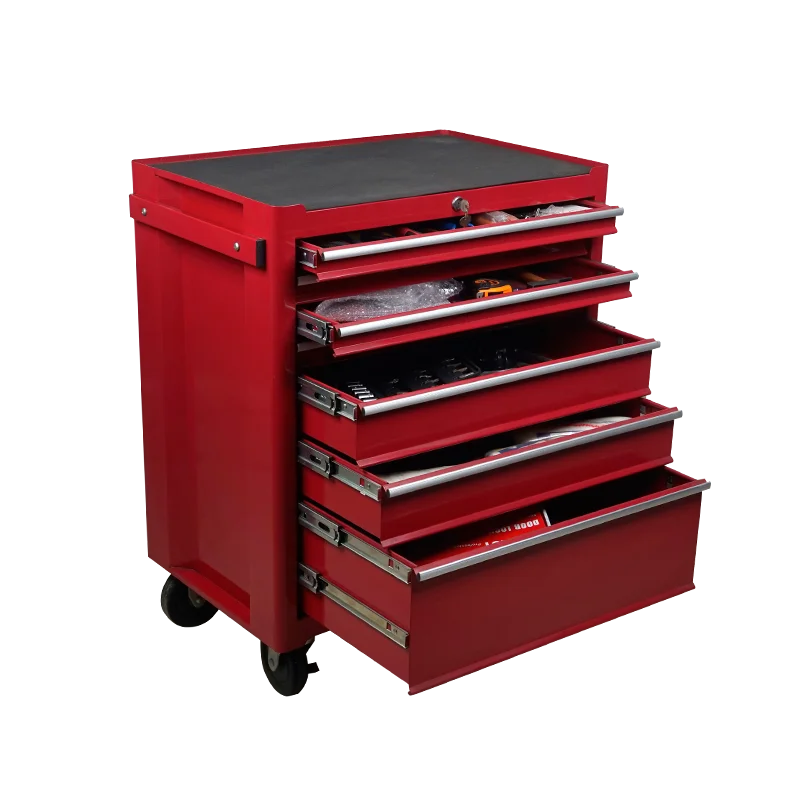 Heavy Duty Drawer Garage Storage Steel Tool Cabinet With Mechanic Trolley On Wheels Metal Tool Cabinet