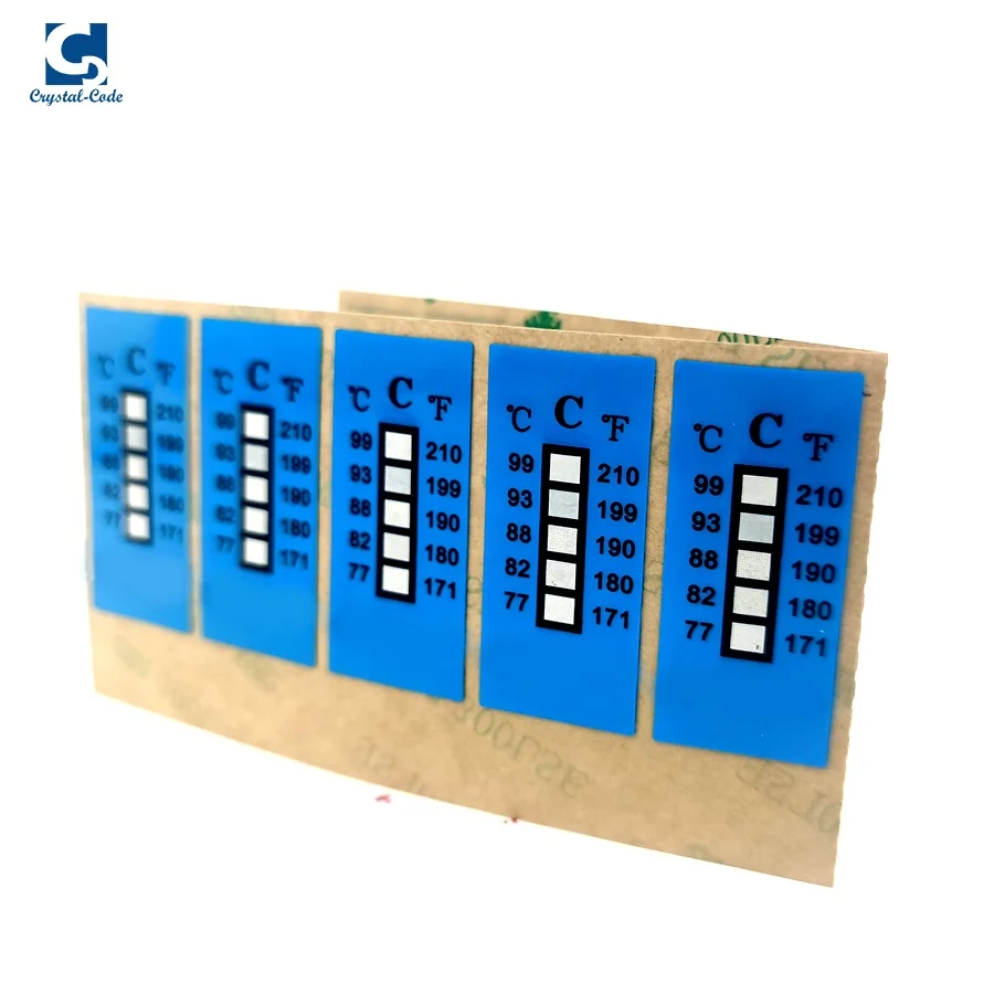 High quality Temperature Indicating Label heat sensitive color changing temperature Indicator sticker