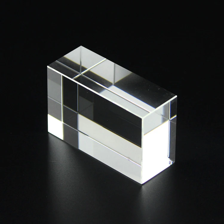Wholesale souvenir gift custom blank glass cube 3d laser engraving building model photo K9 crystal cube