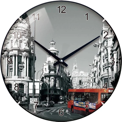 Beautiful WH-6772 Paris Eiffel Tower Picture Wall Clock