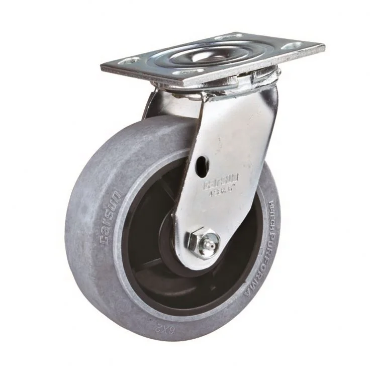 Заводская цена PU резиновый промышленный Castor Truckle поворотный тип тяжелых колесики