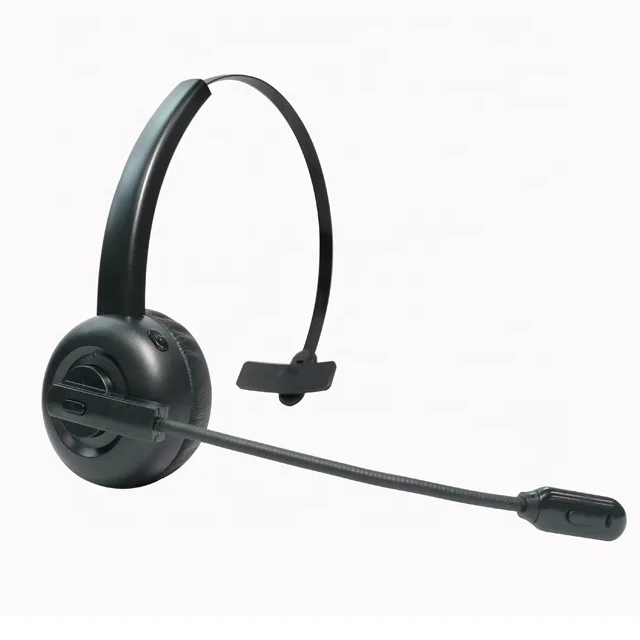 
New Design Blue tooth V5.0 Wireless mono call center headset for telephone operator with Noise Cancelling MIC 