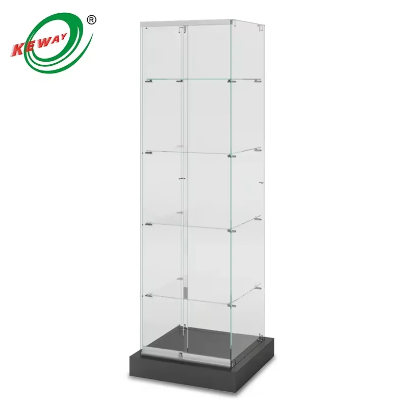Manufacturer Wholesale Jewelry Store Display Cabinets showcase square Cases Stand Custom
