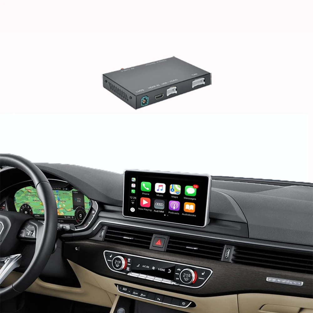 Wireless Carplay Android Auto Interface For Audi A4 A5 S5 B9 2014-2019 With Mirror Link AirPlay Radio Car Play Youtube Function