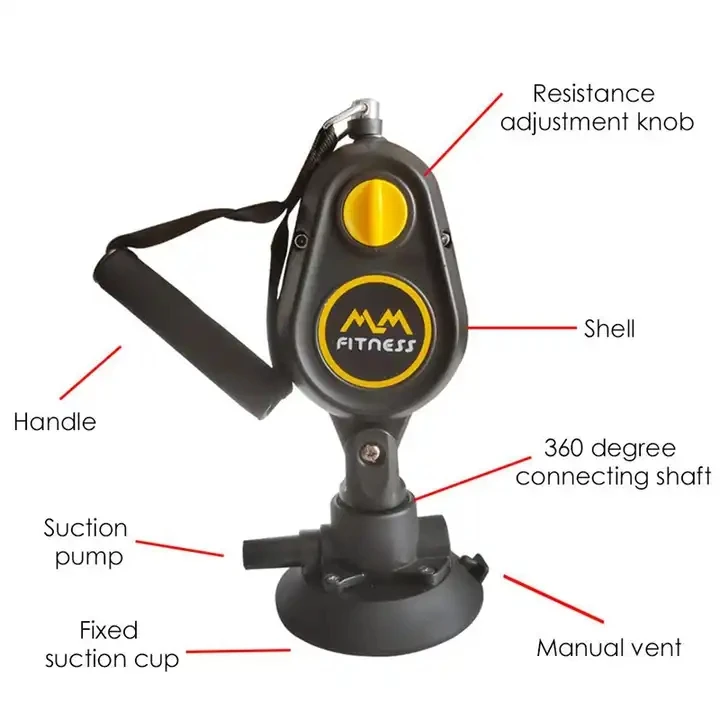 2024 Hot Sale Adjustable Wall Pulley Rope Trainer Fitness Pull Rope Resistance Bands Biceps Triceps Chest Trainer