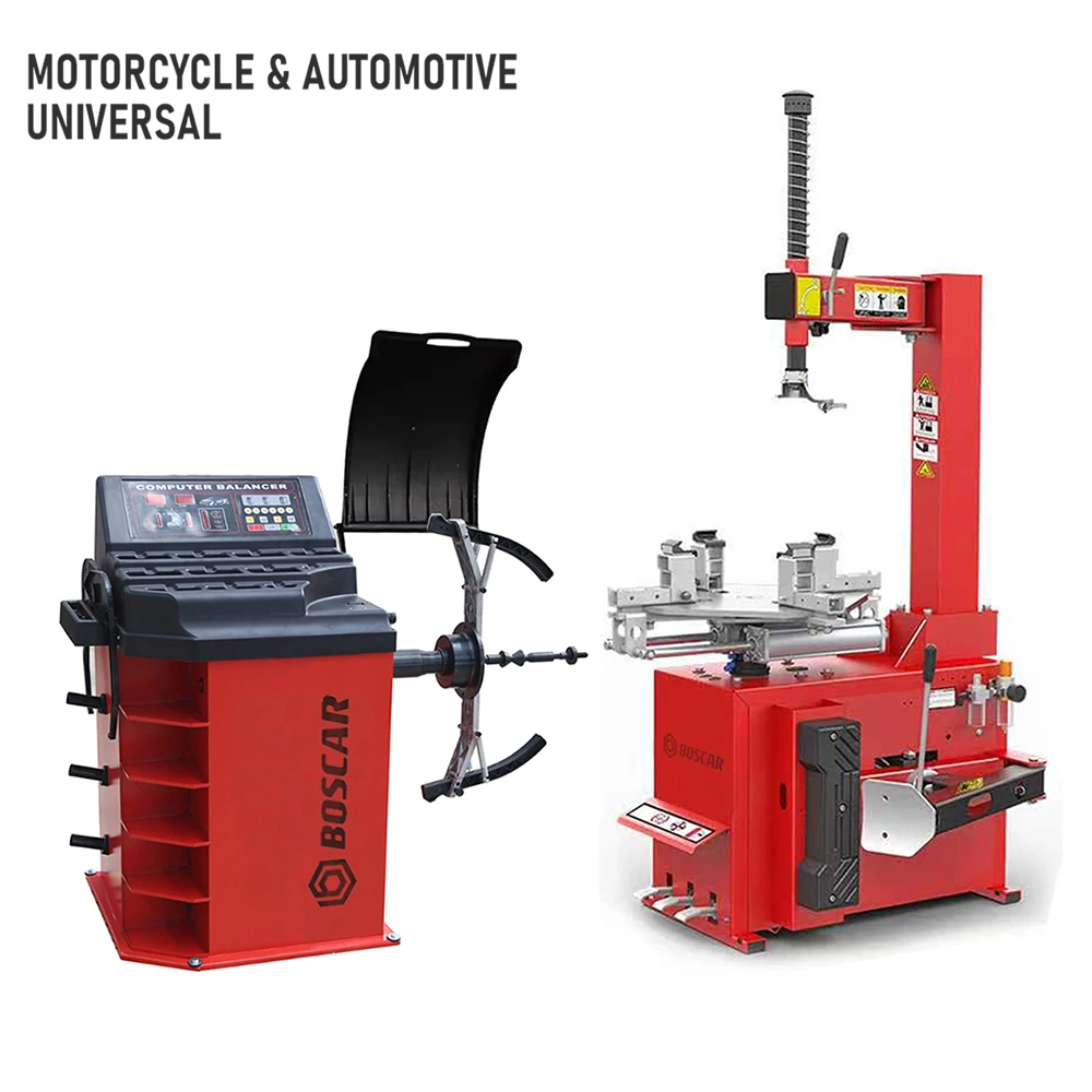Motorcycle and car Tire changer & Wheel balancer Combo with motorcycle fixtures Tyre changing and balancing machine