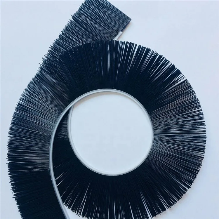 CMX hot-melting plastic channel flexible strip weather brush