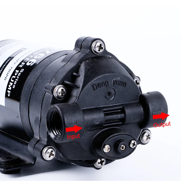 100% Pressure Testing High Flow Pressure 75gpd ro booster pumps 12v