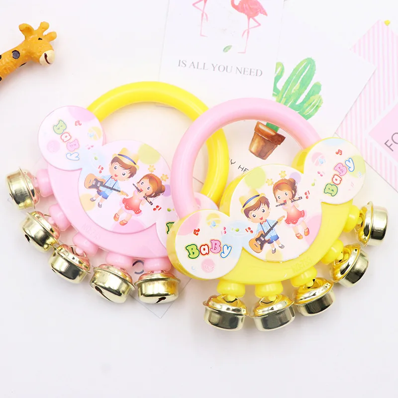 Wholesale Cartoon Baby Rattles Baby Hand Bell Toy Five Finger Hand Bell Rattles Baby Crinkle Rattle Toys