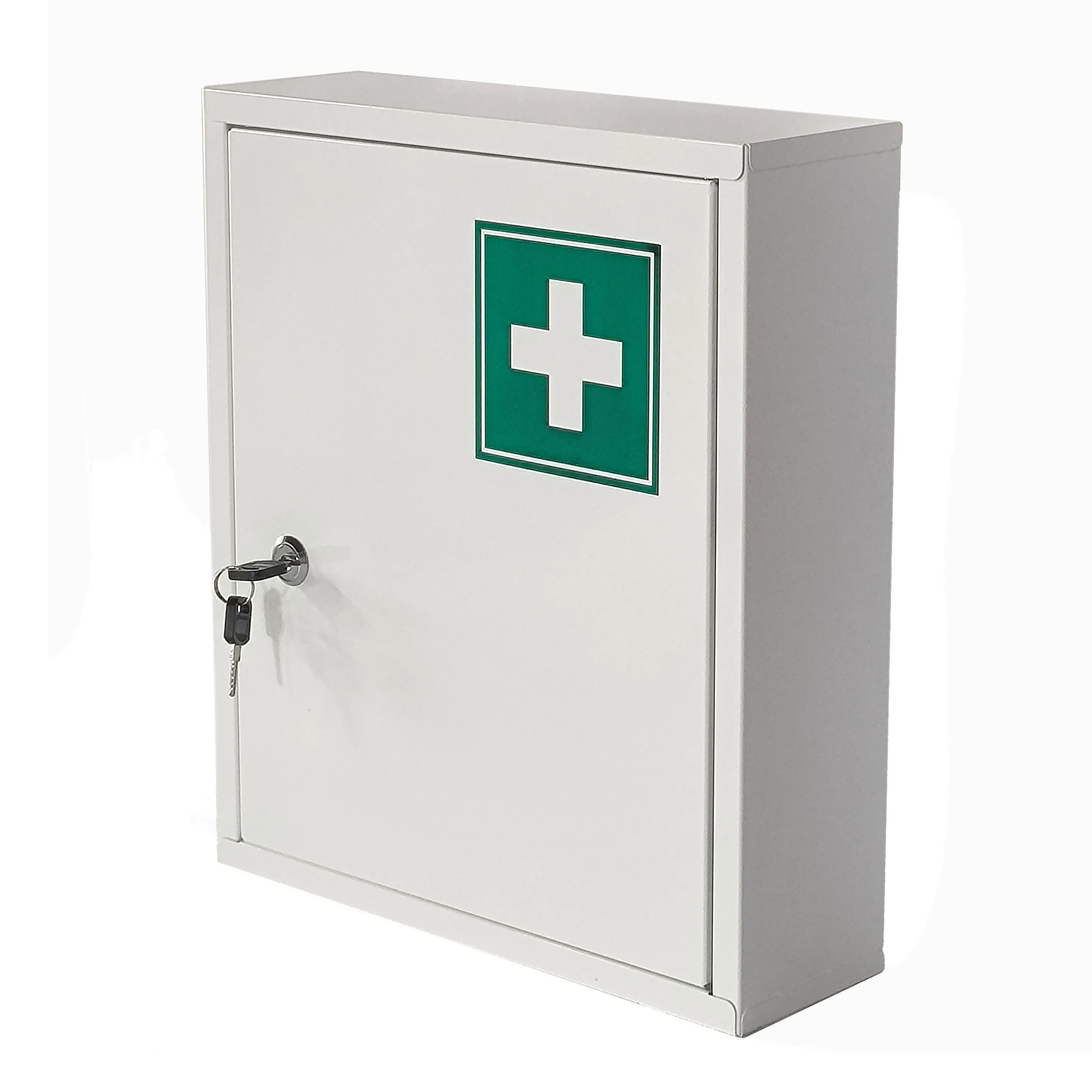 Powder coated galvanized steel first aid kit medicine box wall mounted metal medical cabinet