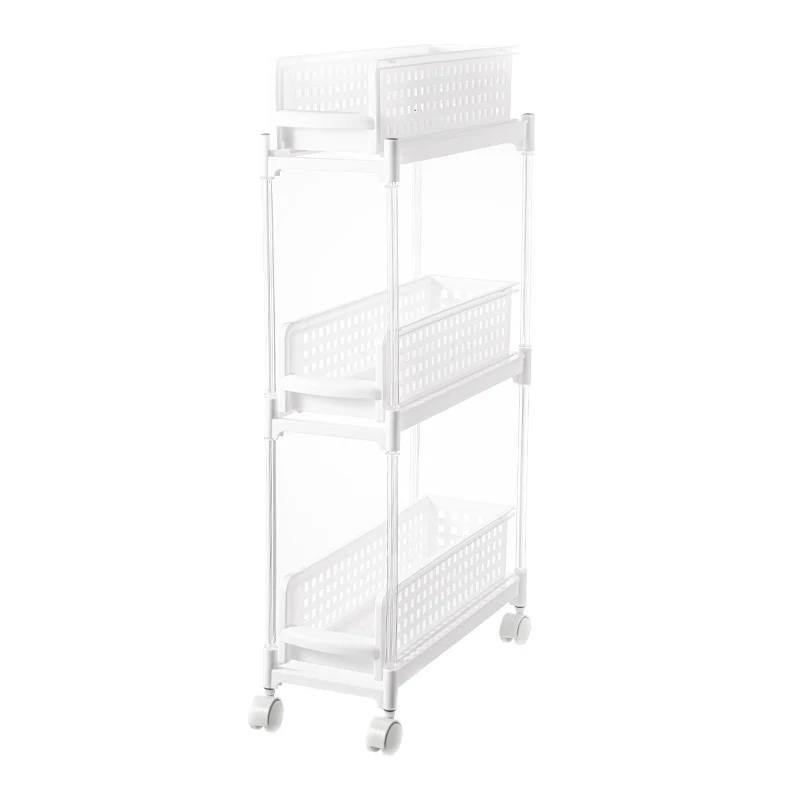 Hot selling Plastic Multi Tire White Storage Rack / Shelf