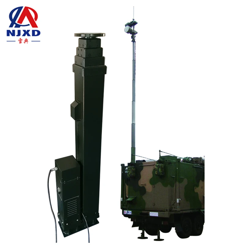 
XD1107 vehicle mounted motorized telescopic mast square or round tube 