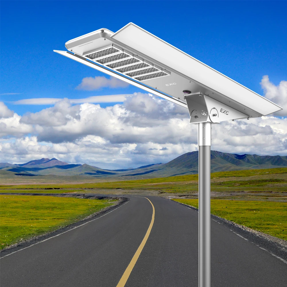 EXC dongguan guangzhou industrial dragon mart dubai solar power induction street light with inbuilt